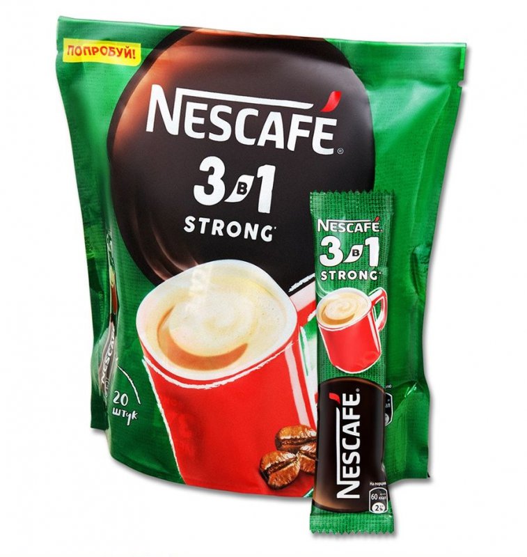 NESCAFE СТРОНГ КРЕПКИЙ 3в1 20шт.