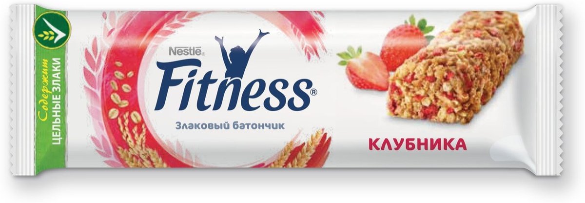 БАТОНЧИК-ФИТНЕС "NESTLE" ЗЛАКИ +КЛУБНИКА 23,5гр