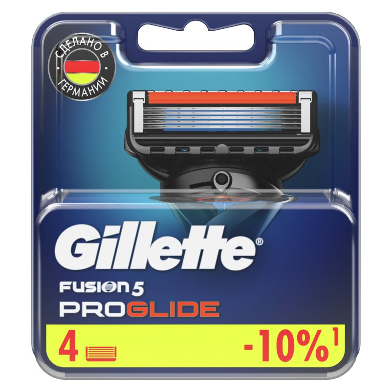 КАССЕТЫ GILLETE FUSION PROGLIDE Д/БР 4шт 